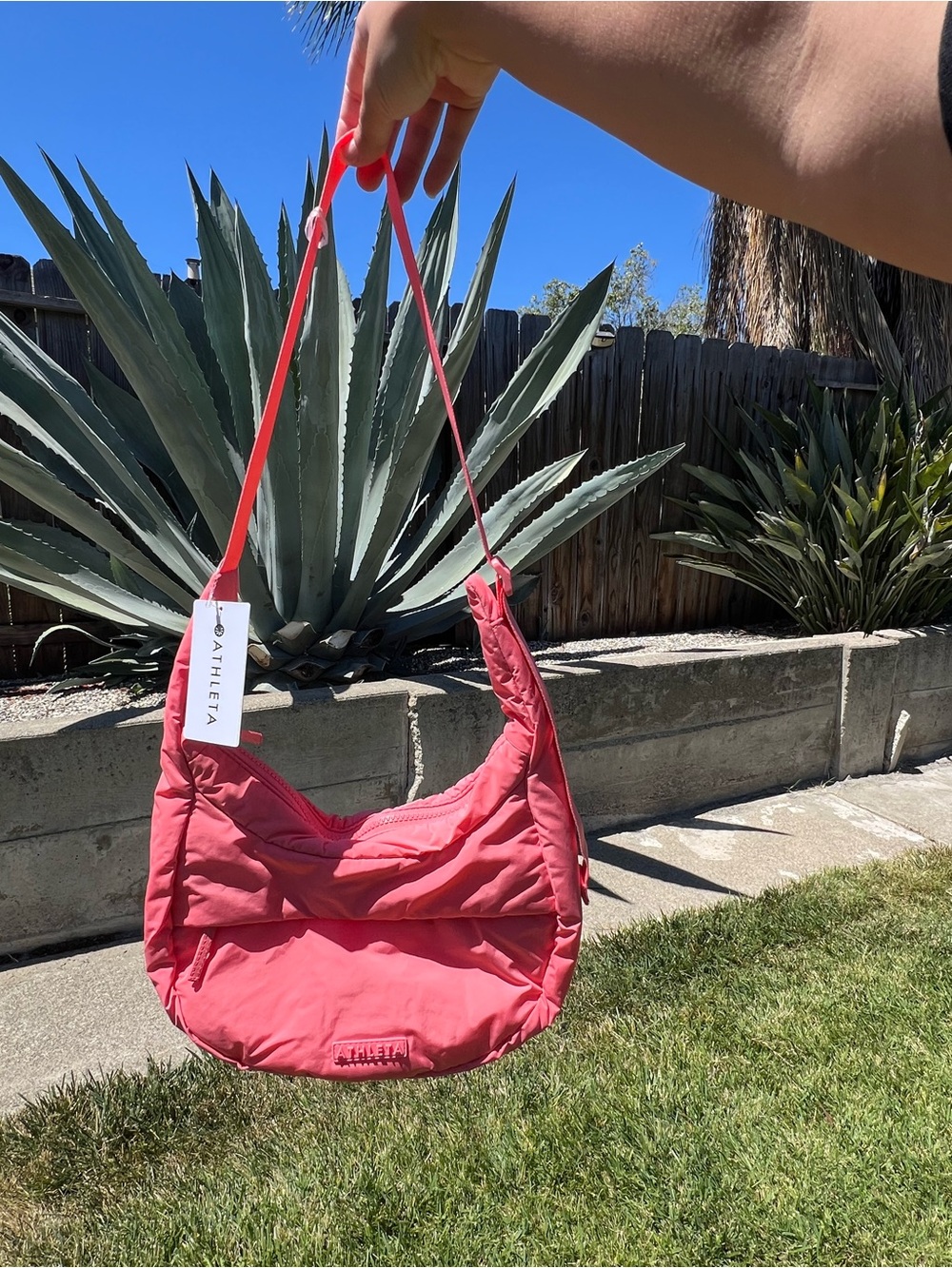 Athleta  All About Small Shoulder Hobo Bag